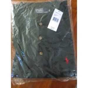 Polo Ralph Lauren Hunter Green Short Sleeve Logo Shirt New in Sealed PKG Size 2X